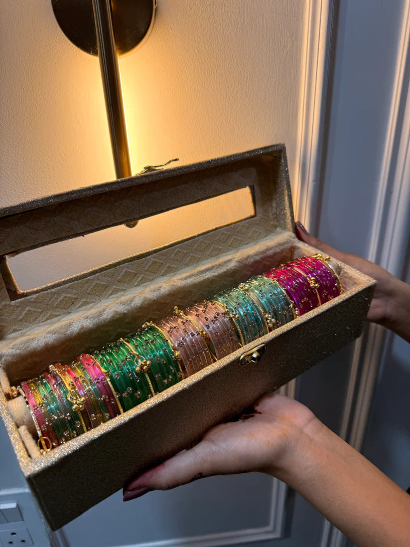 60 Diamond Bangles with Ghungroo Bangles