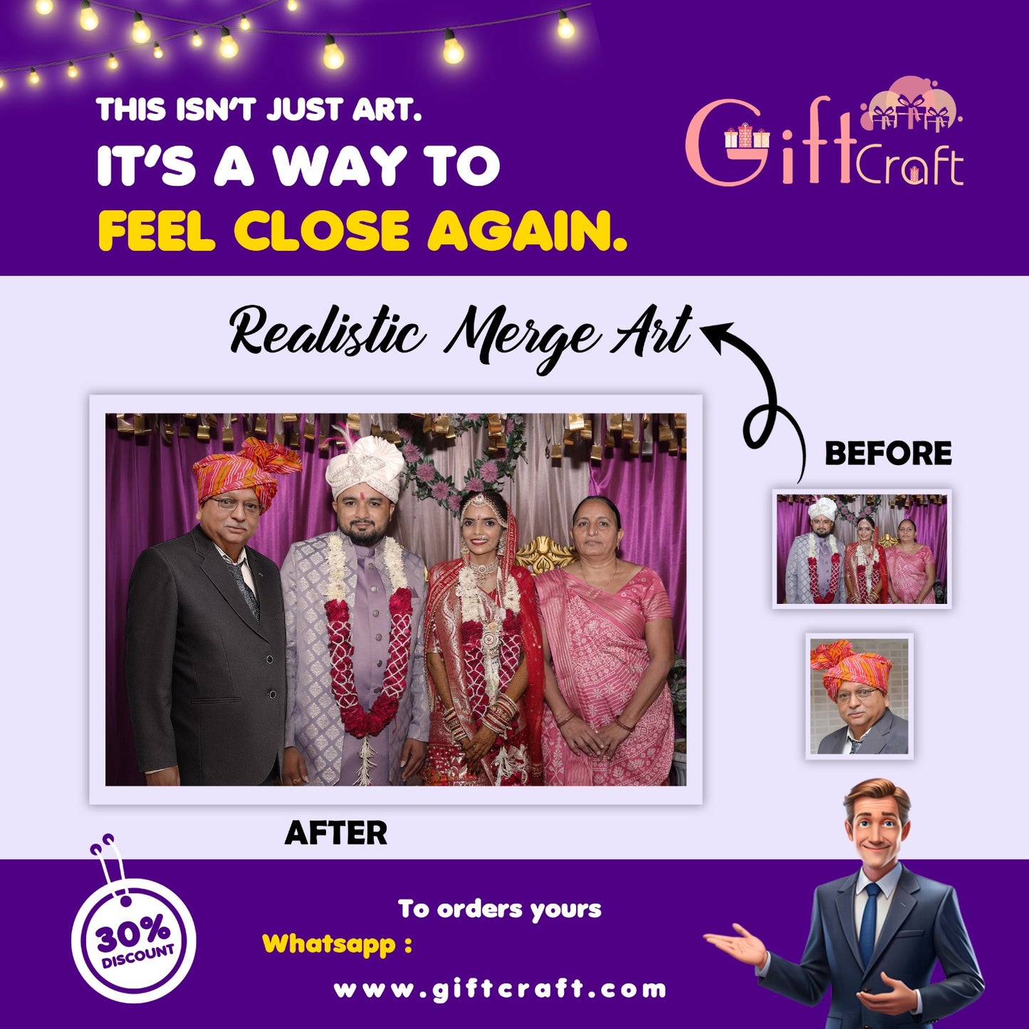 Father & Family Merge Art