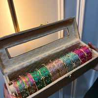 60 Diamond Bangles with Ghungroo Bangles