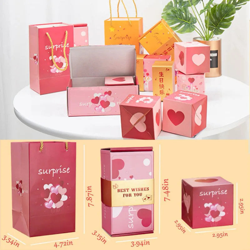 A Folding Bounce Gifts Box with butterfly