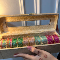 60 Diamond Bangles with Ghungroo Bangles