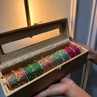 60 Diamond Bangles with Ghungroo Bangles