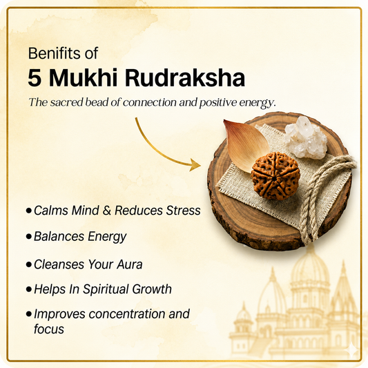 Shivom Natural Rudraksha Bracelet Set | Silver Plated