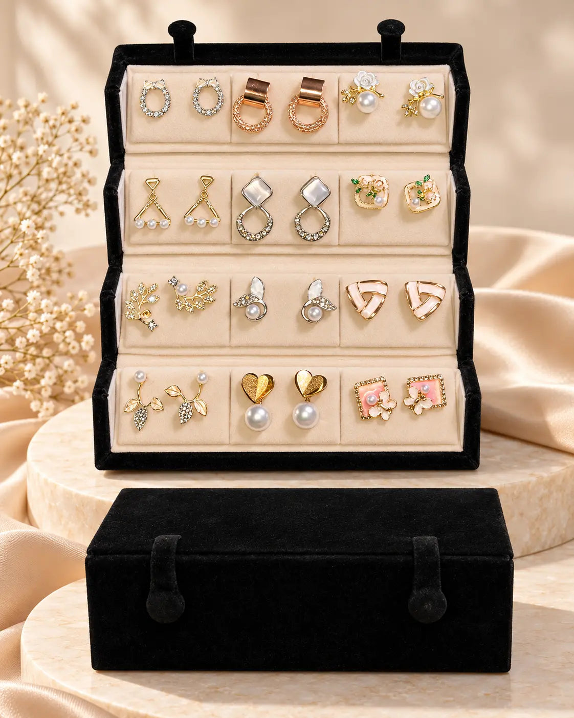 12 Pairs Premium Western Earrings Gift Box