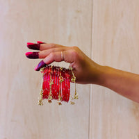 12 Bangles Set With Ghungroo Bangles