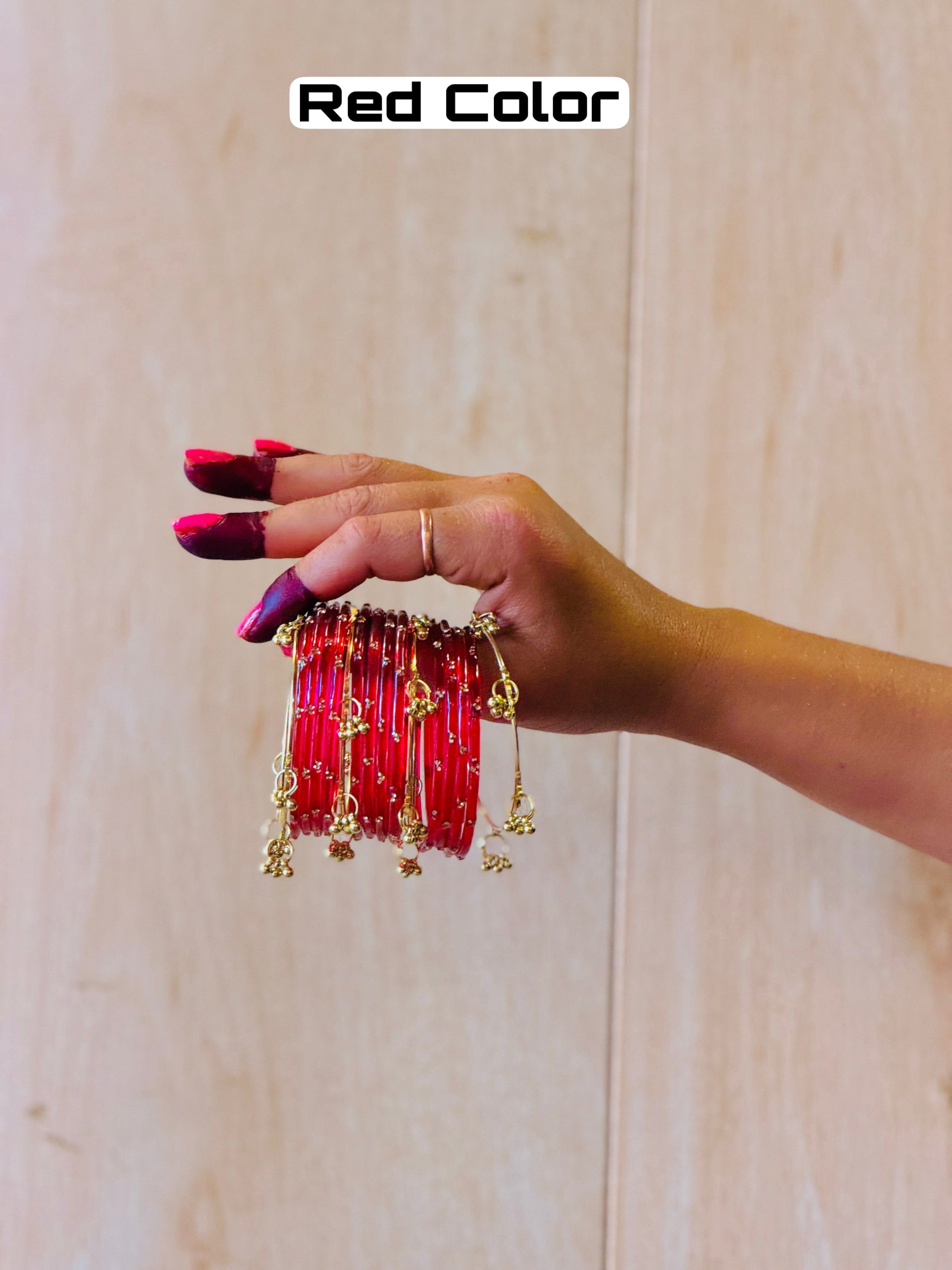 12 Bangles Set With Ghungroo Bangles