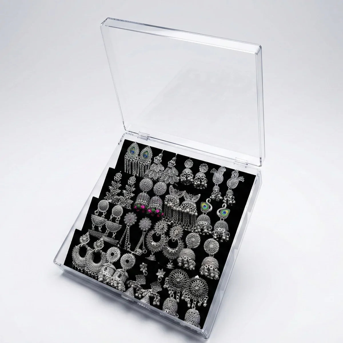 16 Mix Jhumka With Premium Earring box