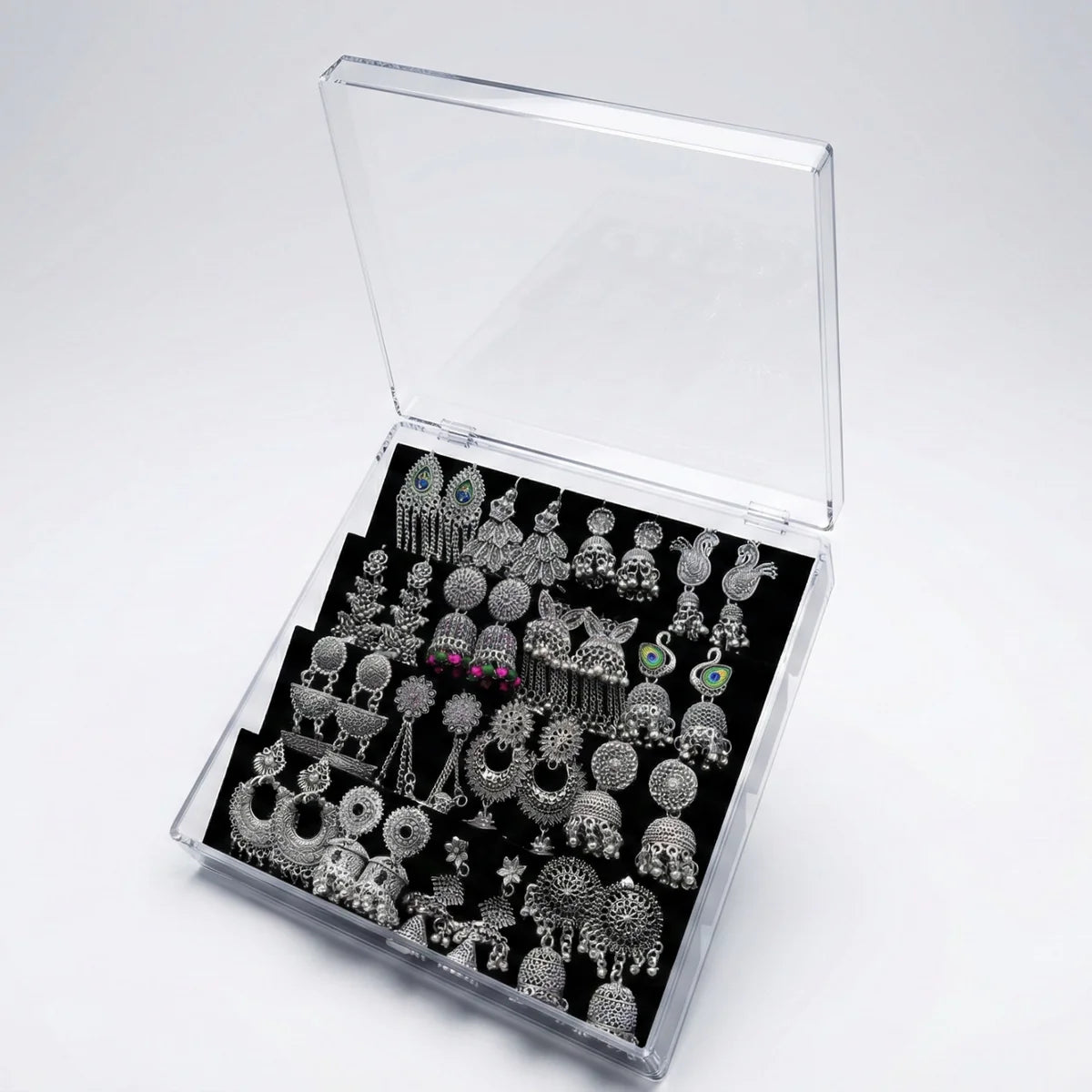 16 Mix Jhumka With Premium Earring box