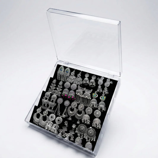 16 Mix Jhumka With Premium Earring box