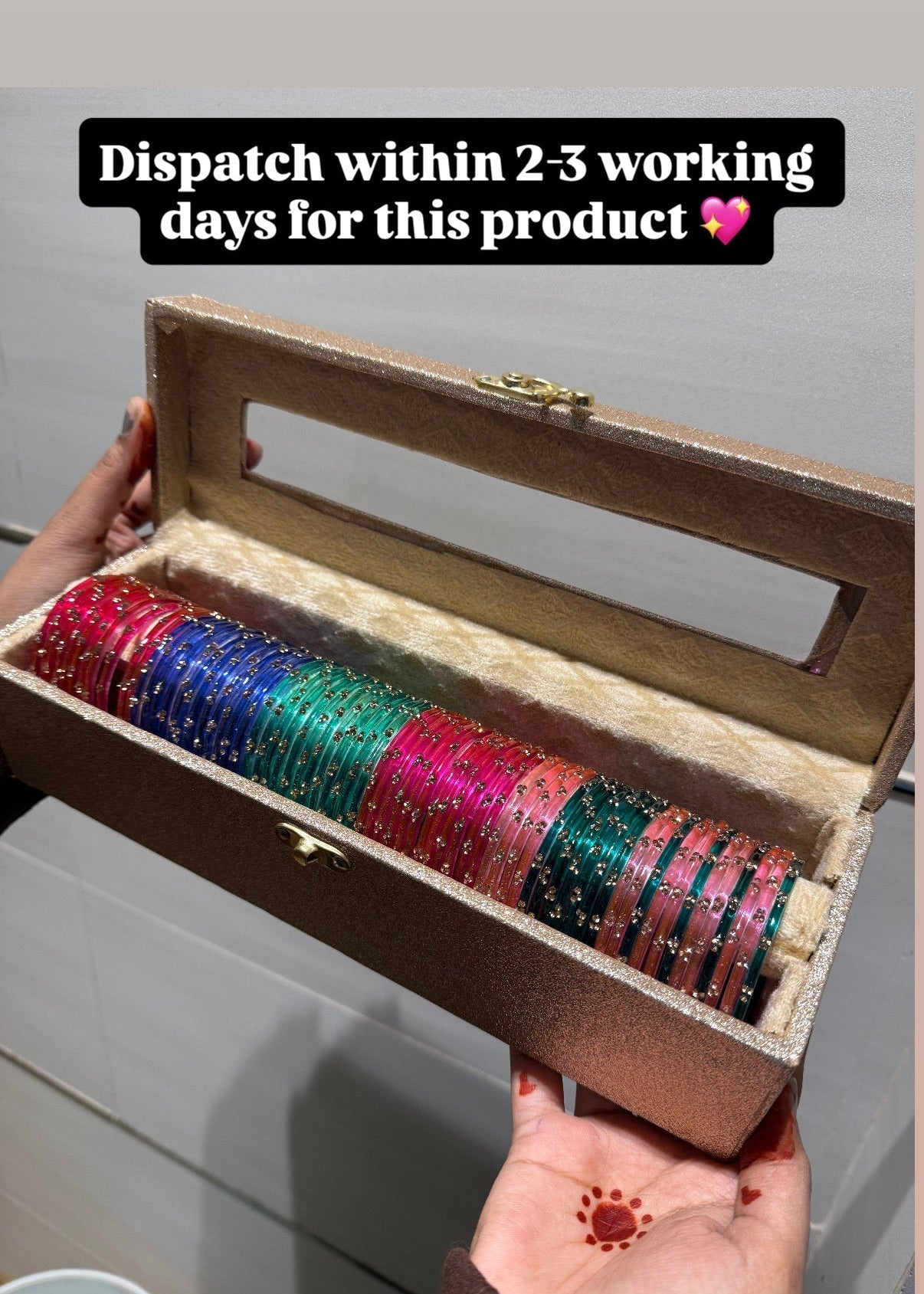 72 Bangles Set with Name Box 🩷