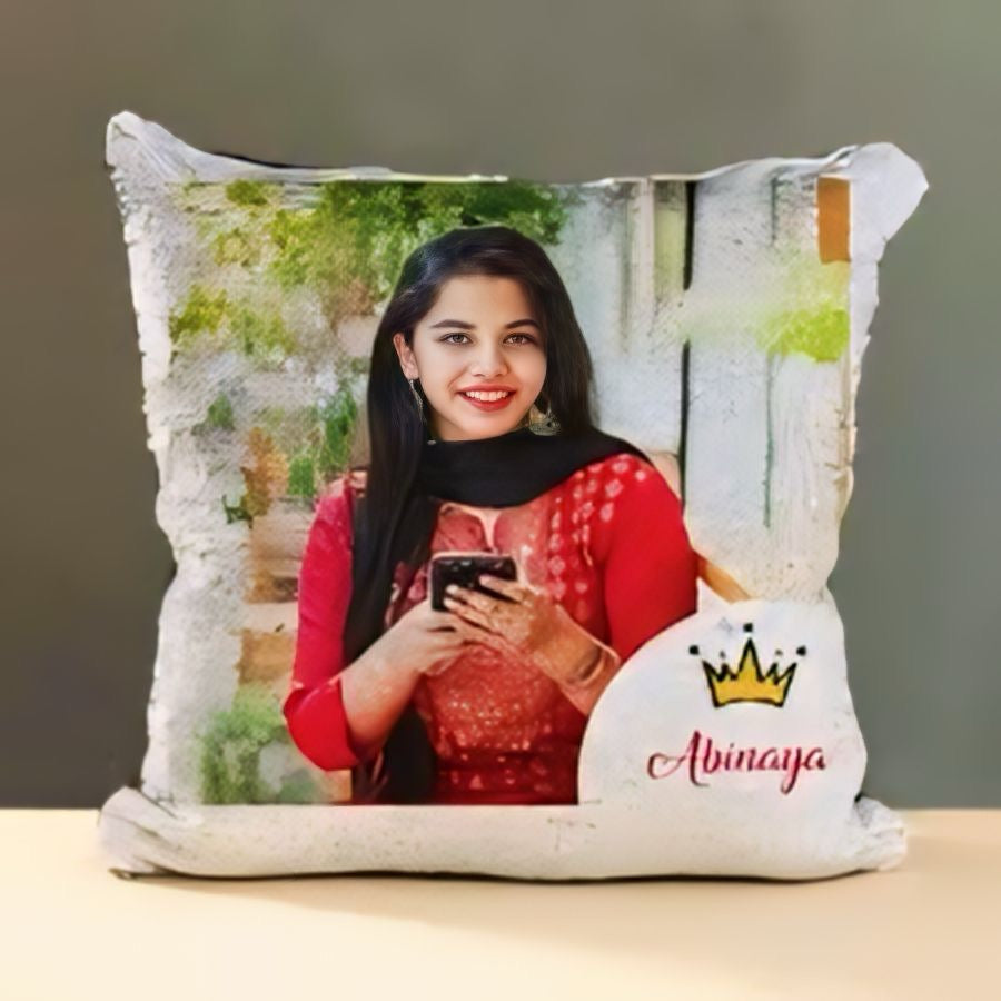 Magic pillow with photo