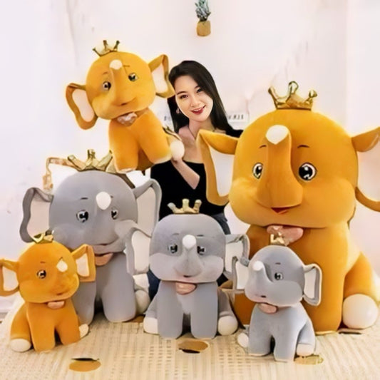 Crown Elephant Soft Toy