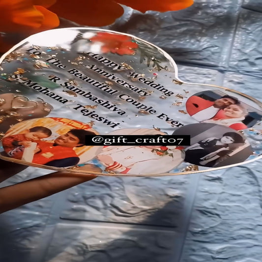 Customized Heart Shaped Love Photo Frame