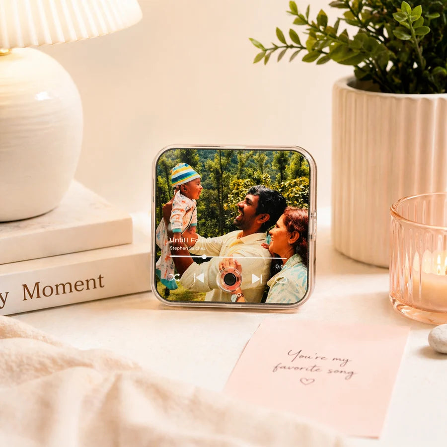 Personalized Music Fridge Magnet with Photo