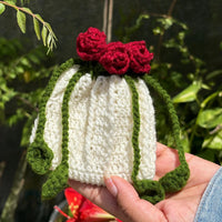 White Rose bag with mini pouch combo ♥️