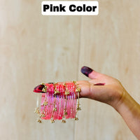 12 Bangles Set With Ghungroo Bangles