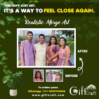 Mother & Family Merge Art