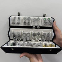 16 Premium Silver Jhumka Set – 3-Layer