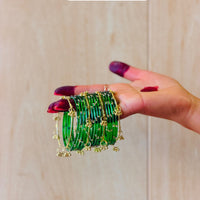 12 Bangles Set With Ghungroo Bangles